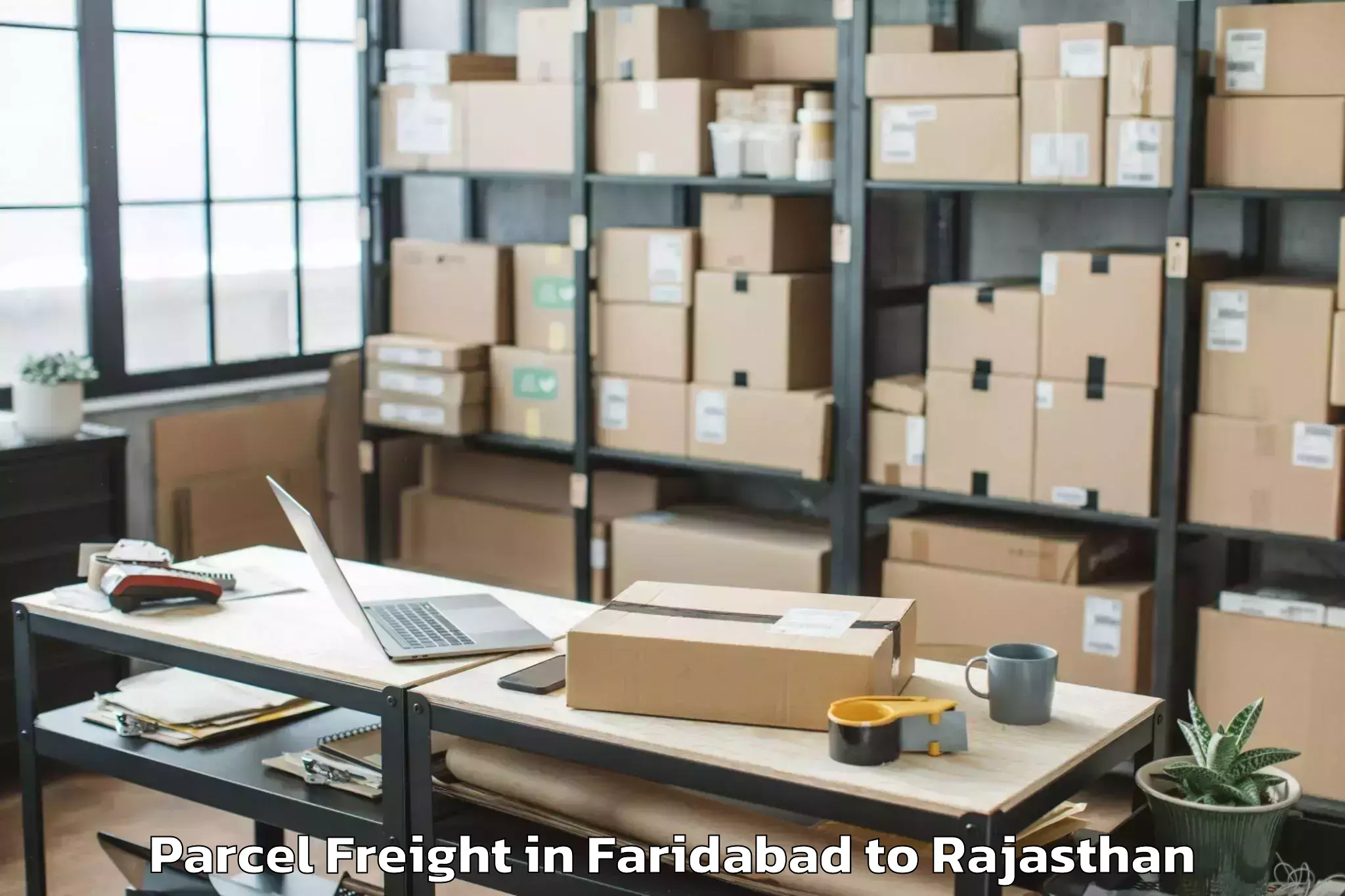 Get Faridabad to Dungarpur Parcel Freight